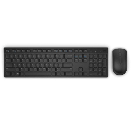 Teclado Dell Espanhol + Mouse  KM636-BK-LTN Wireless  - Preto