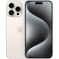 Apple iPhone 15 Pro SIM/eSIM 8GB+128GB 6.1″ iOS 17 – Branco Titânio MTUW3BE/A