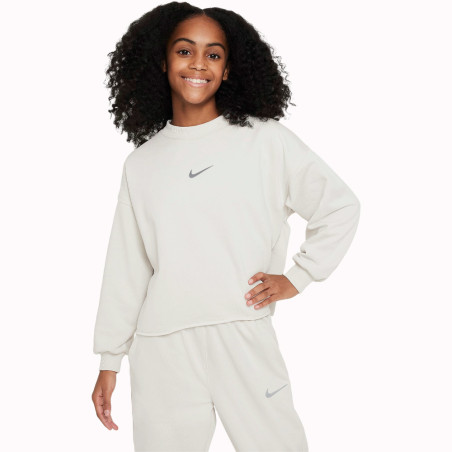 Moletom Nike Feminino Crew-Neck Sweatshirt S - Light Bone FN8652-072