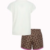 Conjunto Nike Infantil Feminino Sweet Swoosh 5 - Branco/Marrom 36L828-X2O