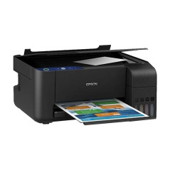 Impressora Multifuncional Epson EcoTank L3210 3 em 1 USB Bivolt - Preta C11CJ68301