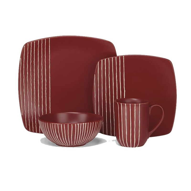 Jogo De Jantar Cuisinart CDST1-S4BR Vermelho - 16 Peças