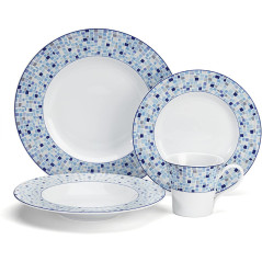 Jogo de Jantar Cuisinart CDP01-S4A Aleria Blue - 16 Peças