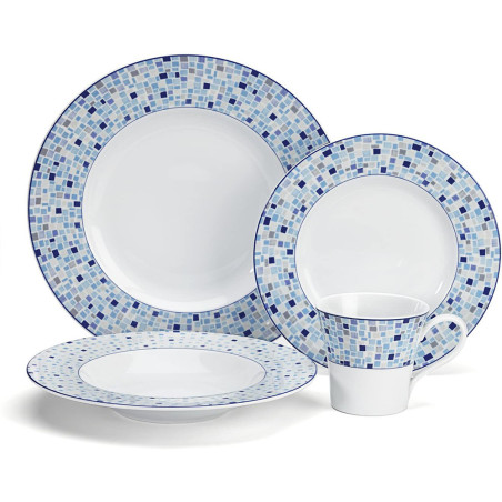 Jogo de Jantar Cuisinart CDP01-S4A Aleria Blue - 16 Peças