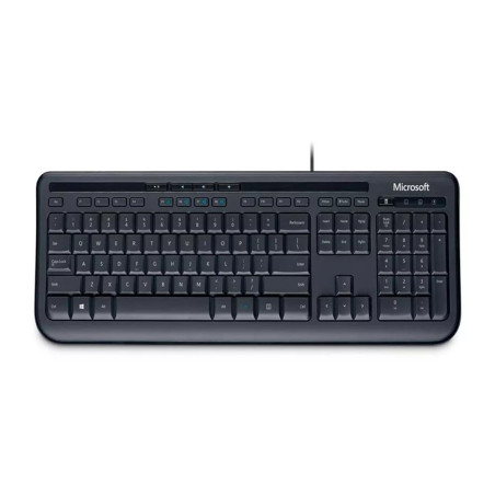 Teclado Microsoft 600 USB Inglês Preto - ANB-00001