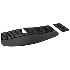 Teclado Microsoft Sculpt Ergonômico USB Inglês Preto - 5KV-00001