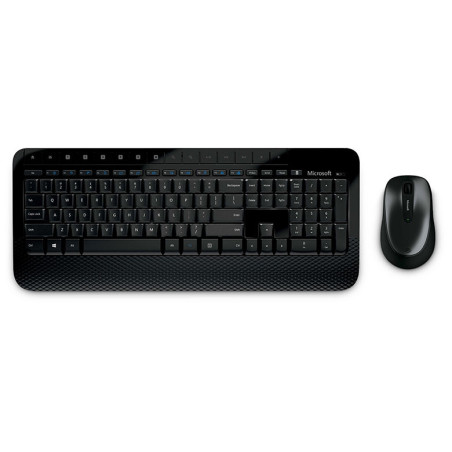 Teclado Com Mouse Microsoft 2000 Wireless Espanhol Preto - M7J-00004