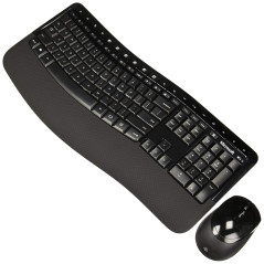 Teclado Com Mouse Microsoft Comfort 5050 Wireless Inglês Preto - PP4-00001