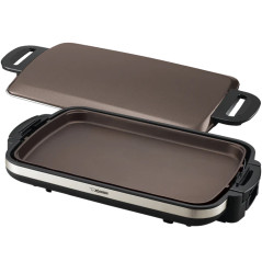 Chapa Elétrica Zojirushi EA-DCC10XJ Sizzler Cerâmica Marrom Inox 110V