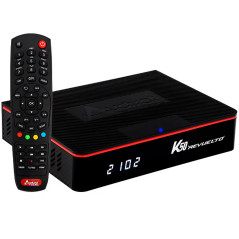 Receptor FTA Audisat K50 Revuelto IPTV Wi-Fi - Preto