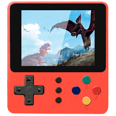 Console Portátil Game Boy Game Box K5 Plus + Controle 500 Jogos Tela 3.0 - Vermelho