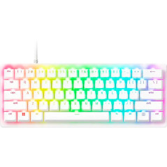 Teclado Razer Huntsman V3 Pro Mini 60% RGB USB Esports Gaming US Branco - RZ03-04991800-R3U1