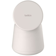 Carregador Wireless Belkin WIZ020vfH37 2-IN-1 15W Magsafe Stand iPhone-Watch - Branco