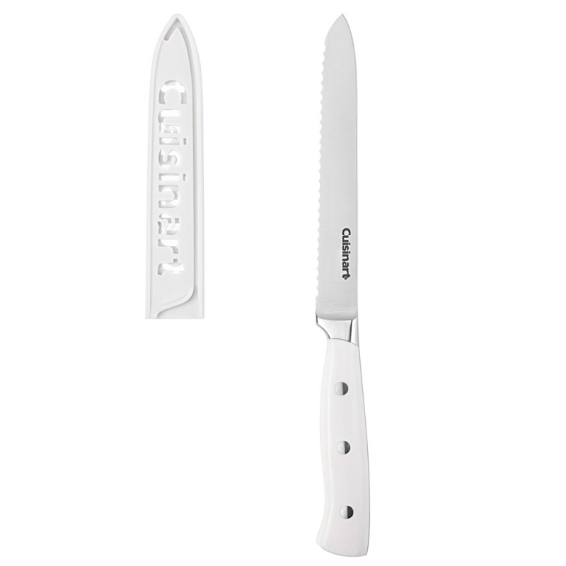 Faca Cuisinart TRCW-H5SUC T/R 5.5” Serrated Util Knife  Matte Branco
