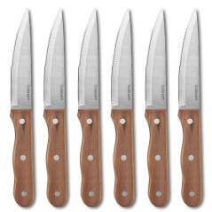 Jogo de Facas Cuisinart C55W-S6STKC Walnut - 6 Peças