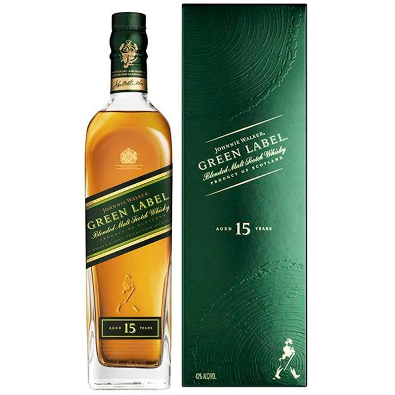 Whisky Johnnie Walker Green Label 15 Anos 750ML C/CX