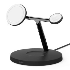 Carregador Wireless Belkin Boostcharge Pro 3-IN-1 Magsafe 15W Preto Brasil - WIZ009PBBK-APL