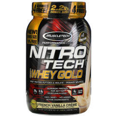 Suplemento Mtech Nitro Tech Whey Gold Freinch Vanilla 2.20LBS  631656710472